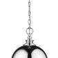 Z-Lite Peyton 12" 2-Light Chrome Mini Pendant Light With Opal Etched Glass Shade