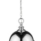 Z-Lite Peyton 12" 2-Light Chrome Mini Pendant Light With Opal Etched Glass Shade