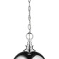 Z-Lite Peyton 12" 2-Light Chrome Mini Pendant Light With Opal Etched Glass Shade