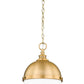 Z-Lite Peyton 12" 2-Light Classic Brass Iron Pendant Light