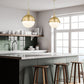 Z-Lite Peyton 15" 2-Light Classic Brass Iron Pendant Light