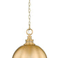 Z-Lite Peyton 15" 2-Light Classic Brass Iron Pendant Light