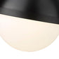 Z-Lite Peyton 15" 2-Light Matte Black Iron Pendant Light