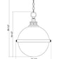 Z-Lite Peyton 15" 2-Light Matte Black Iron Pendant Light