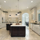 Z-Lite Peyton 15" 2-Light Matte Black and Chrome Pendant Light With Opal Etched Glass Shade