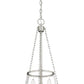 Z-Lite Prescott 12" 3-Light Brushed Nickel Pendant Light With Clear Glass Shade