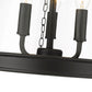Z-Lite Prescott 12" 3-Light Matte Black Pendant Light With Clear Glass Shade