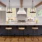 Z-Lite Prescott 18" 4-Light Matte Black Pendant Light With Clear Glass Shade