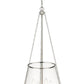 Z-Lite Prescott 18" 4-Light Polished Nickel Pendant Light With Clear Glass Shade
