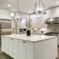 Z-Lite Prescott 18" 4-Light Polished Nickel Pendant Light With Clear Glass Shade