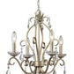 Z-Lite Princess Chandeliers 17" 4-Light Antique Silver Steel Chandelier