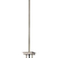 Z-Lite Quadra 8" 1-Light Brushed Nickel and Black Steel Mini Pendant Light