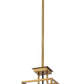 Z-Lite Quadra 8" 1-Light Olde Brass and Bronze Steel Mini Pendant Light