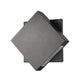 Z-Lite Quadrate 10" 1-Light LED Black Outdoor Wall Sconce With Sandblast Glass Shade