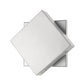 Z-Lite Quadrate 10" 1-Light LED Silver Outdoor Wall Sconce With Sandblast Glass Shade