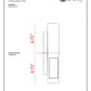 Z-Lite Quadrate 10" 1-Light LED Silver Outdoor Wall Sconce With Sandblast Glass Shade