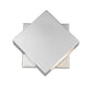 Z-Lite Quadrate 10" 1-Light LED Silver Outdoor Wall Sconce With Sandblast Glass Shade