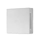 Z-Lite Quadrate 10" 2-Light LED Silver Outdoor Wall Sconce With Sandblast Glass Shade