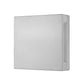 Z-Lite Quadrate 11" 2-Light LED Silver Outdoor Wall Sconce With Sandblast Glass Shade