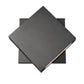 Z-Lite Quadrate 12" 1-Light LED Black Outdoor Wall Sconce With Sandblast Glass Shade