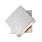 Z-Lite Quadrate 12" 1-Light LED Silver Outdoor Wall Sconce With Sandblast Glass Shade