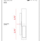 Z-Lite Quadrate 12" 1-Light LED Silver Outdoor Wall Sconce With Sandblast Glass Shade