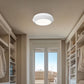Z-Lite Quasars 12" 1-Light LED-Integrated Matte White Steel Frame White Acrylic Shade Flush Mount Lighting