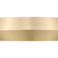 Z-Lite Quasars 12" 1-Light LED-Integrated Modern Gold Steel Frame White Acrylic Shade Flush Mount Lighting