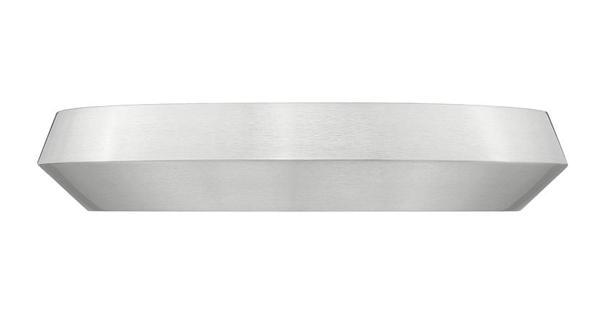 Z-Lite Quasars 16" 1-Light LED-Integrated Brushed Nickel Steel Frame White Acrylic Shade Flush Mount Lighting