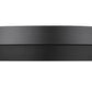 Z-Lite Quasars 16" 1-Light LED-Integrated Matte Black Steel Frame White Acrylic Shade Flush Mount Lighting