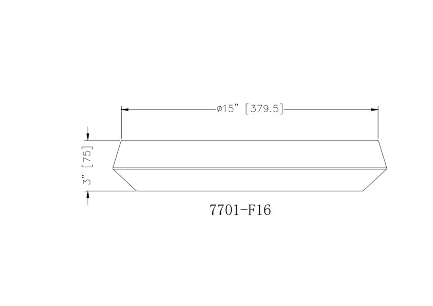Z-Lite Quasars 16" 1-Light LED-Integrated Matte Black Steel Frame White Acrylic Shade Flush Mount Lighting