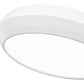 Z-Lite Quasars 16" 1-Light LED-Integrated Matte White Steel Frame White Acrylic Shade Flush Mount Lighting