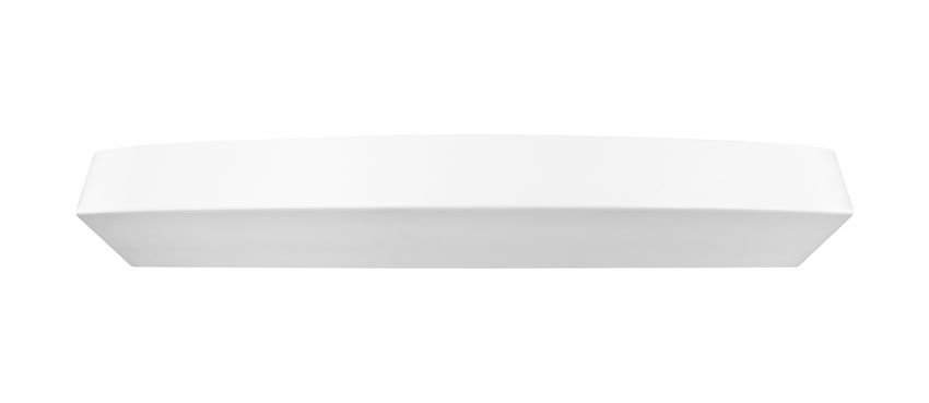 Z-Lite Quasars 20" 1-Light LED-Integrated Matte White Steel Frame White Acrylic Shade Flush Mount Lighting