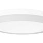 Z-Lite Quasars 20" 1-Light LED-Integrated Matte White Steel Frame White Acrylic Shade Flush Mount Lighting