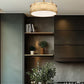 Z-Lite Quinn 15" 1-Light LED-Integrated Modern Gold Iron Frame White Acrylic Shade Semi Flush Mount Lighting