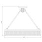 Z-Lite Quinn 22" 3-Light LED-Integrated Modern Gold Frame White Acrylic Shade Semi Flush Mount Lighting