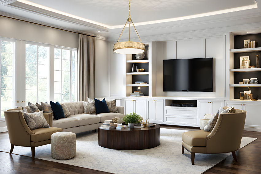 Z-Lite Quinn 22" 3-Light LED-Integrated Modern Gold Iron Frame White Acrylic Shade Pendant Light