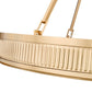 Z-Lite Quinn 32" 3-Light LED-Integrated Modern Gold Iron Frame White Acrylic Shade Pendant Light