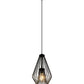 Z-Lite Quintus 10" 1-Light Matte Black Steel Mini Pendant Light