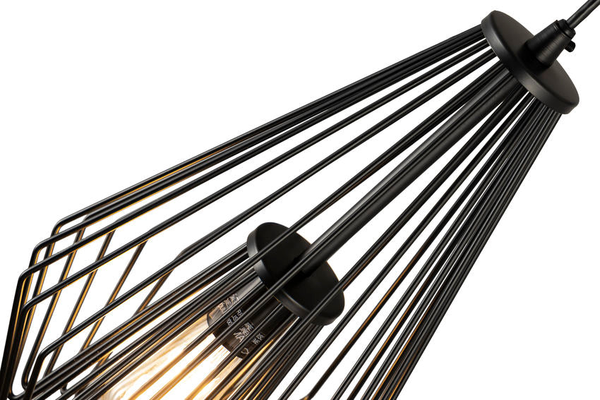 Z-Lite Quintus 10" 1-Light Matte Black Steel Mini Pendant Light