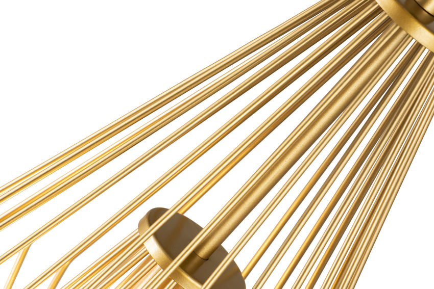 Z-Lite Quintus 10" 1-Light Metallic Gold Steel Mini Pendant Light