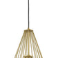 Z-Lite Quintus 10" 1-Light Metallic Gold Steel Mini Pendant Light