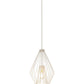 Z-Lite Quintus 13" 1-Light Gloss White Steel Mini Pendant Light