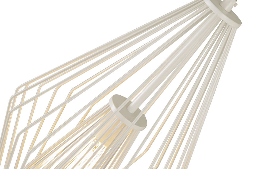 Z-Lite Quintus 13" 1-Light Gloss White Steel Mini Pendant Light