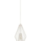 Z-Lite Quintus 13" 1-Light Gloss White Steel Mini Pendant Light