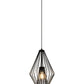 Z-Lite Quintus 13" 1-Light Matte Black Steel Mini Pendant Light