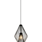 Z-Lite Quintus 13" 1-Light Matte Black Steel Mini Pendant Light