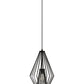 Z-Lite Quintus 13" 1-Light Matte Black Steel Mini Pendant Light
