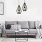 Z-Lite Quintus 13" 1-Light Matte Black Steel Mini Pendant Light