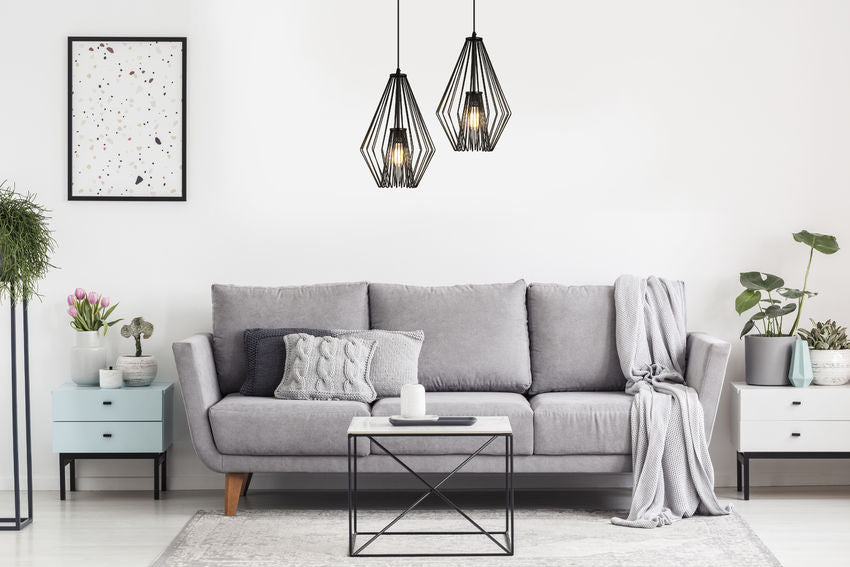 Z-Lite Quintus 13" 1-Light Matte Black Steel Mini Pendant Light